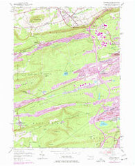 Conyngham Pennsylvania Historical topographic map, 1:24000 scale, 7.5 X 7.5 Minute, Year 1955
