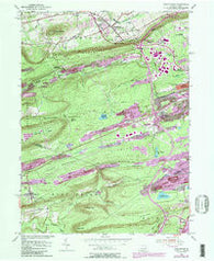 Conyngham Pennsylvania Historical topographic map, 1:24000 scale, 7.5 X 7.5 Minute, Year 1955
