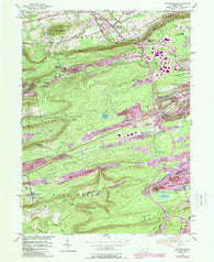 Conyngham Pennsylvania Historical topographic map, 1:24000 scale, 7.5 X 7.5 Minute, Year 1955