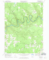 Cooksburg Pennsylvania Historical topographic map, 1:24000 scale, 7.5 X 7.5 Minute, Year 1967