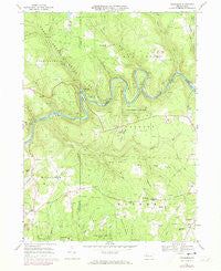 Cooksburg Pennsylvania Historical topographic map, 1:24000 scale, 7.5 X 7.5 Minute, Year 1967