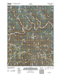 Cooksburg Pennsylvania Historical topographic map, 1:24000 scale, 7.5 X 7.5 Minute, Year 2010