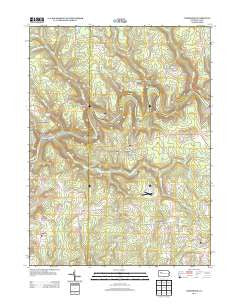 Cooksburg Pennsylvania Historical topographic map, 1:24000 scale, 7.5 X 7.5 Minute, Year 2013