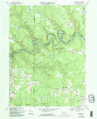 Cooksburg Pennsylvania Historical topographic map, 1:24000 scale, 7.5 X 7.5 Minute, Year 1967