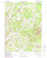 Coolspring Pennsylvania Historical topographic map, 1:24000 scale, 7.5 X 7.5 Minute, Year 1969