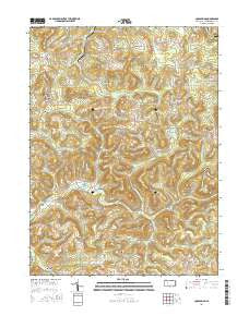 Coolspring Pennsylvania Current topographic map, 1:24000 scale, 7.5 X 7.5 Minute, Year 2016