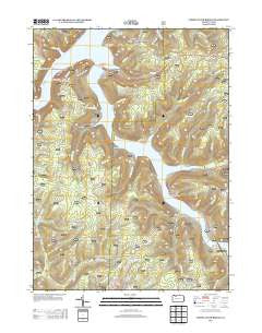 Cornplanter Bridge Pennsylvania Historical topographic map, 1:24000 scale, 7.5 X 7.5 Minute, Year 2013