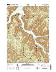 Cornplanter Bridge Pennsylvania Current topographic map, 1:24000 scale, 7.5 X 7.5 Minute, Year 2016