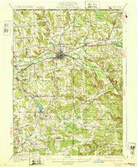 Corry Pennsylvania Historical topographic map, 1:62500 scale, 15 X 15 Minute, Year 1932