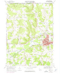 Corry Pennsylvania Historical topographic map, 1:24000 scale, 7.5 X 7.5 Minute, Year 1968