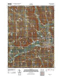 Corry Pennsylvania Historical topographic map, 1:24000 scale, 7.5 X 7.5 Minute, Year 2010
