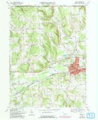 Corry Pennsylvania Historical topographic map, 1:24000 scale, 7.5 X 7.5 Minute, Year 1968