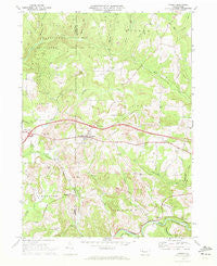 Corsica Pennsylvania Historical topographic map, 1:24000 scale, 7.5 X 7.5 Minute, Year 1969