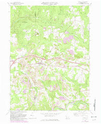 Corsica Pennsylvania Historical topographic map, 1:24000 scale, 7.5 X 7.5 Minute, Year 1969