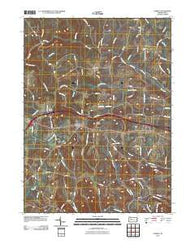 Corsica Pennsylvania Historical topographic map, 1:24000 scale, 7.5 X 7.5 Minute, Year 2010