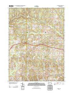 Corsica Pennsylvania Historical topographic map, 1:24000 scale, 7.5 X 7.5 Minute, Year 2013
