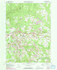 Corsica Pennsylvania Historical topographic map, 1:24000 scale, 7.5 X 7.5 Minute, Year 1969