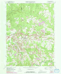 Corsica Pennsylvania Historical topographic map, 1:24000 scale, 7.5 X 7.5 Minute, Year 1969