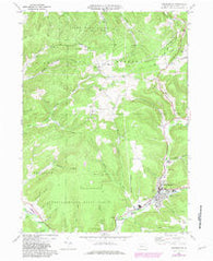Coudersport Pennsylvania Historical topographic map, 1:24000 scale, 7.5 X 7.5 Minute, Year 1969