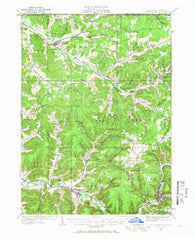Coudersport Pennsylvania Historical topographic map, 1:62500 scale, 15 X 15 Minute, Year 1934