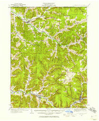 Coudersport Pennsylvania Historical topographic map, 1:62500 scale, 15 X 15 Minute, Year 1934