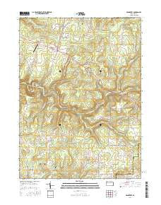 Cranberry Pennsylvania Current topographic map, 1:24000 scale, 7.5 X 7.5 Minute, Year 2016