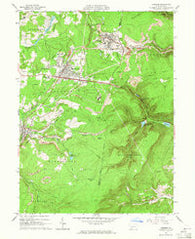 Cresson Pennsylvania Historical topographic map, 1:24000 scale, 7.5 X 7.5 Minute, Year 1963
