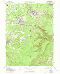 Cresson Pennsylvania Historical topographic map, 1:24000 scale, 7.5 X 7.5 Minute, Year 1963