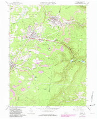 Cresson Pennsylvania Historical topographic map, 1:24000 scale, 7.5 X 7.5 Minute, Year 1963