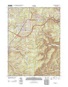Cresson Pennsylvania Historical topographic map, 1:24000 scale, 7.5 X 7.5 Minute, Year 2013