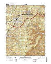 Cresson Pennsylvania Current topographic map, 1:24000 scale, 7.5 X 7.5 Minute, Year 2016