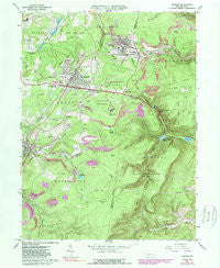 Cresson Pennsylvania Historical topographic map, 1:24000 scale, 7.5 X 7.5 Minute, Year 1963