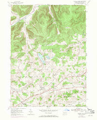 Crooked Creek Pennsylvania Historical topographic map, 1:24000 scale, 7.5 X 7.5 Minute, Year 1954
