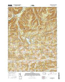 Crooked Creek Pennsylvania Current topographic map, 1:24000 scale, 7.5 X 7.5 Minute, Year 2016