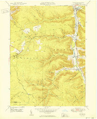 Crosby Pennsylvania Historical topographic map, 1:24000 scale, 7.5 X 7.5 Minute, Year 1950