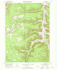 Crosby Pennsylvania Historical topographic map, 1:24000 scale, 7.5 X 7.5 Minute, Year 1948