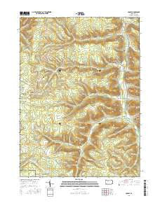 Crosby Pennsylvania Current topographic map, 1:24000 scale, 7.5 X 7.5 Minute, Year 2016