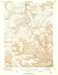 Crosby Pennsylvania Historical topographic map, 1:62500 scale, 15 X 15 Minute, Year 1948