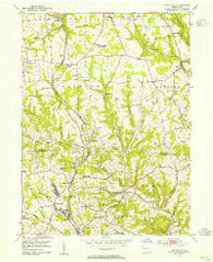 Curtisville Pennsylvania Historical topographic map, 1:24000 scale, 7.5 X 7.5 Minute, Year 1953