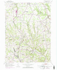 Curtisville Pennsylvania Historical topographic map, 1:24000 scale, 7.5 X 7.5 Minute, Year 1953