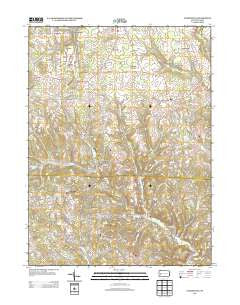 Curtisville Pennsylvania Historical topographic map, 1:24000 scale, 7.5 X 7.5 Minute, Year 2013