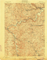 Curwensville Pennsylvania Historical topographic map, 1:62500 scale, 15 X 15 Minute, Year 1903