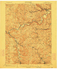 Curwensville Pennsylvania Historical topographic map, 1:62500 scale, 15 X 15 Minute, Year 1903