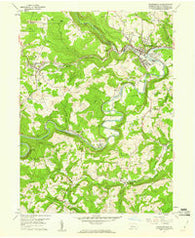 Curwensville Pennsylvania Historical topographic map, 1:24000 scale, 7.5 X 7.5 Minute, Year 1959