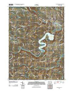 Curwensville Pennsylvania Historical topographic map, 1:24000 scale, 7.5 X 7.5 Minute, Year 2010