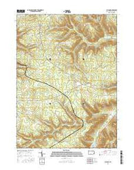 Cyclone Pennsylvania Current topographic map, 1:24000 scale, 7.5 X 7.5 Minute, Year 2016
