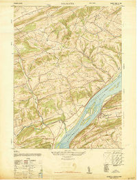 Dalmatia Pennsylvania Historical topographic map, 1:24000 scale, 7.5 X 7.5 Minute, Year 1947