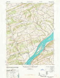 Dalmatia Pennsylvania Historical topographic map, 1:24000 scale, 7.5 X 7.5 Minute, Year 1947