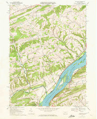 Dalmatia Pennsylvania Historical topographic map, 1:24000 scale, 7.5 X 7.5 Minute, Year 1969