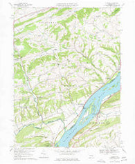 Dalmatia Pennsylvania Historical topographic map, 1:24000 scale, 7.5 X 7.5 Minute, Year 1969